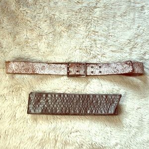 Two Vintage Abercrombie and Fitch Belts.
